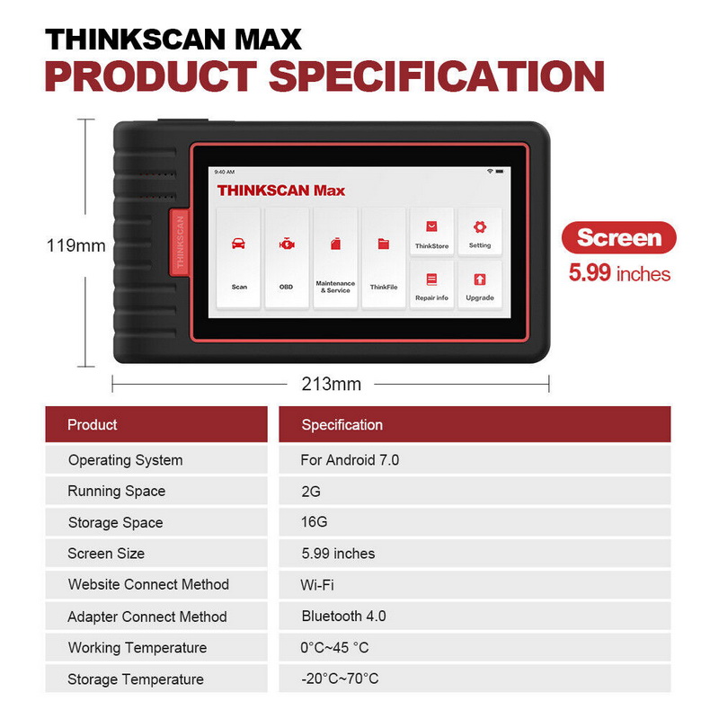 Scanner de diagnostic THINKSCAN MAX